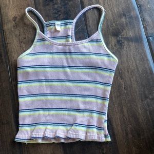 striped rare brandy melville tank!
